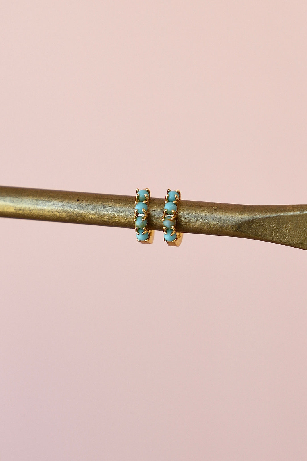 MINI TURQUOISE HOOPS