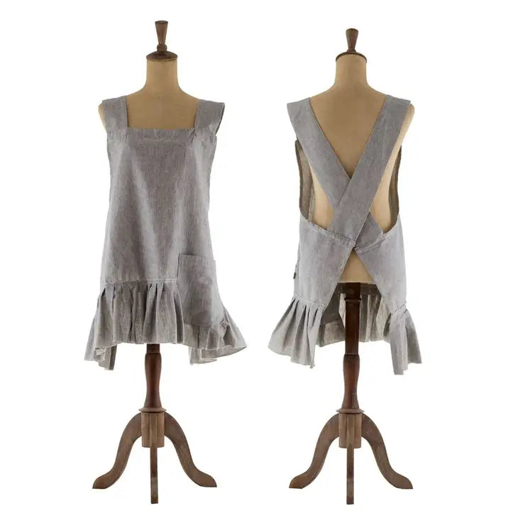 CHAMBRAY APRON - RAVEN