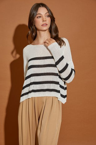 SILVA STRIPE KNIT TOP