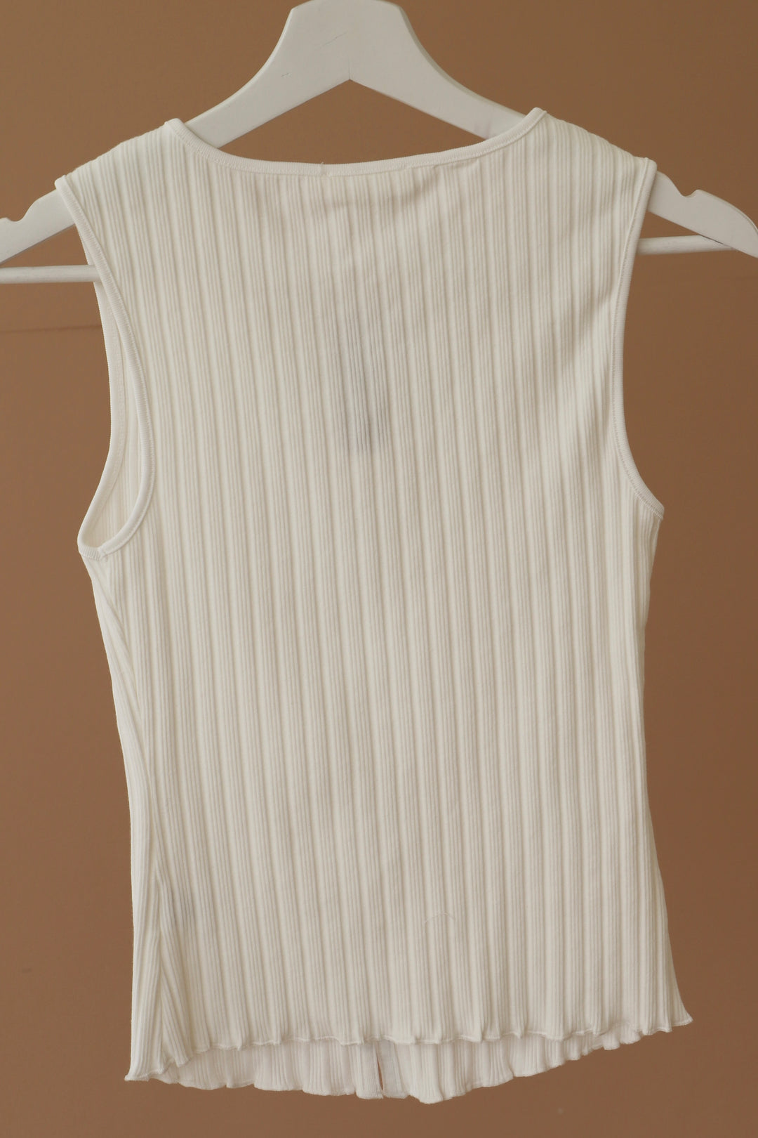 LIV RIBBED TANK- OFF WHITE