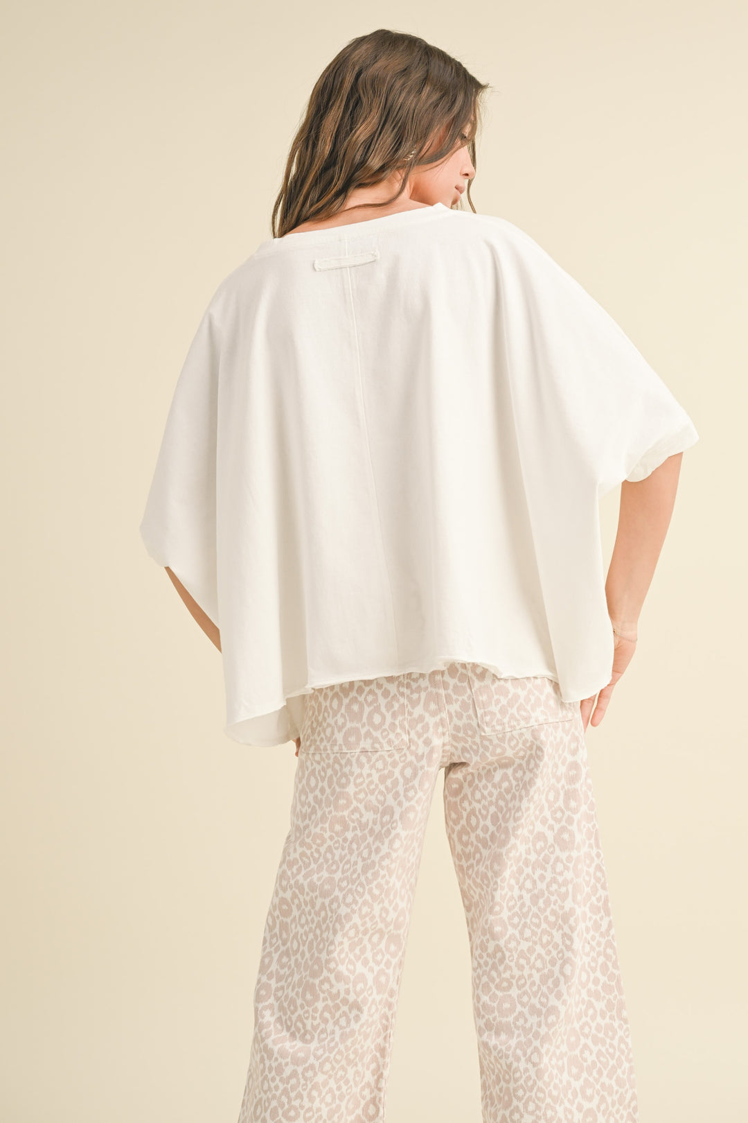 BYE AND WASH OVERSIZED TOP