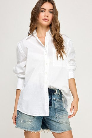 OVERSIZED BUTTON DOWN