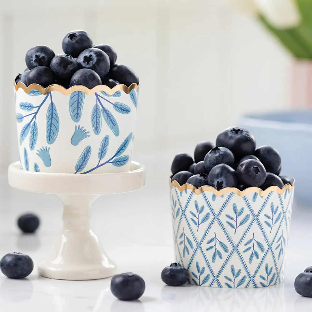 BLUE LEAVES FOOD CUPS