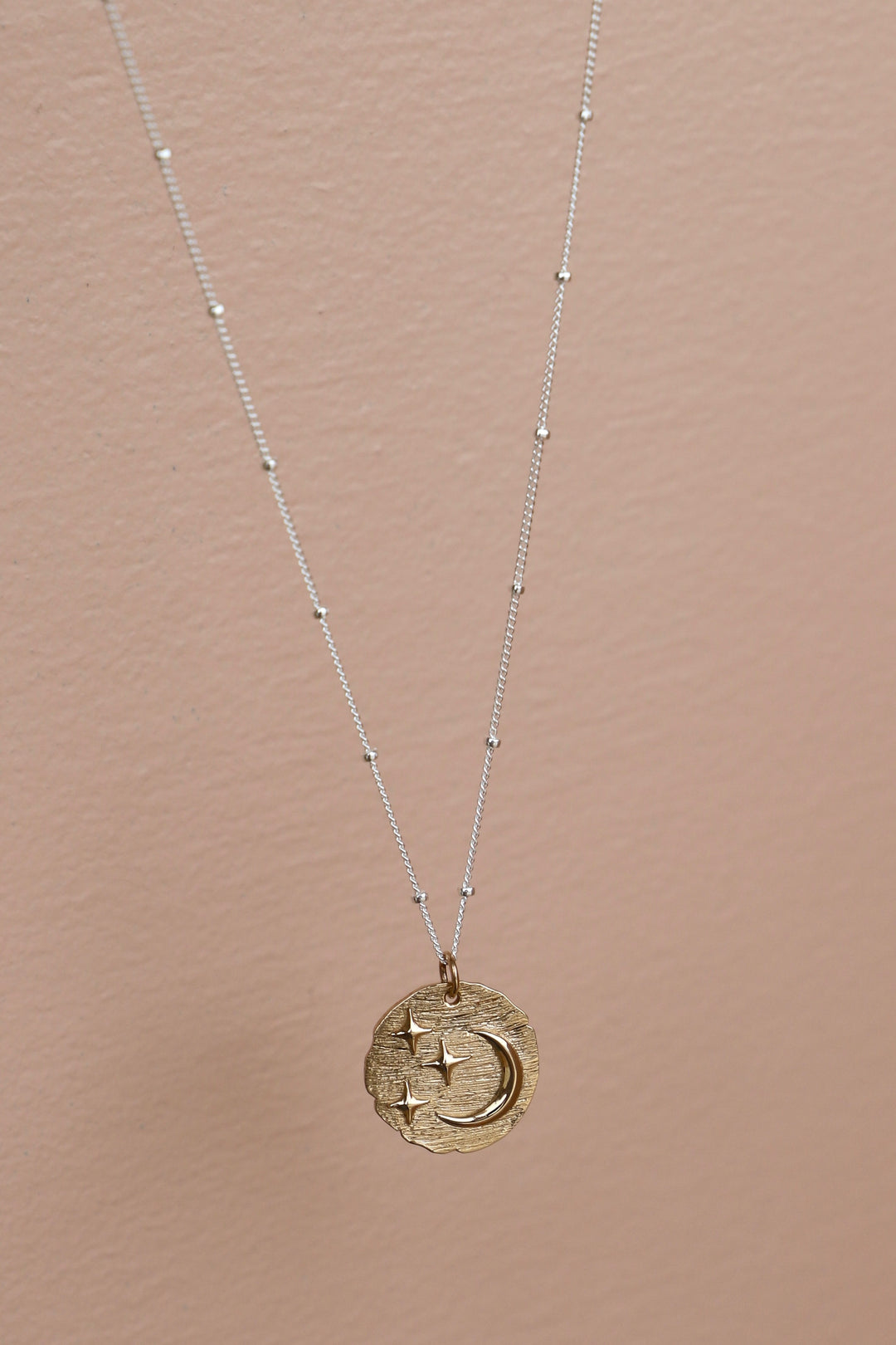 TWO TONE CELESTIAL NECKLACE