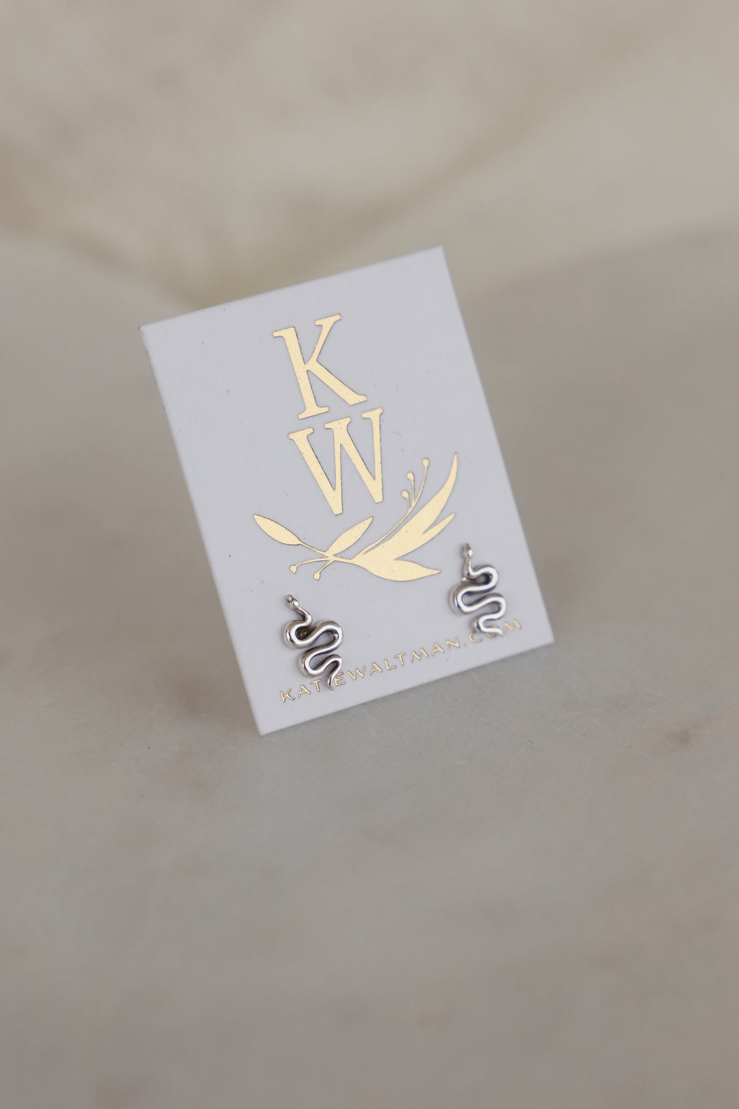 SILVER SNAKE STUDS