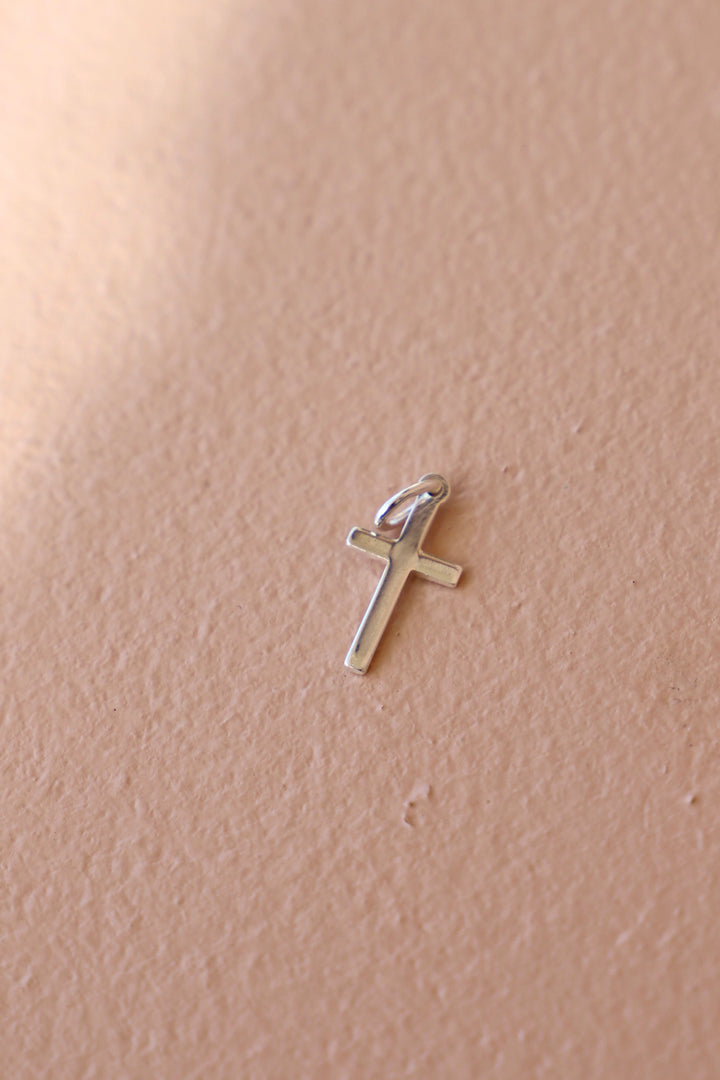 SILVER CROSS CHARM