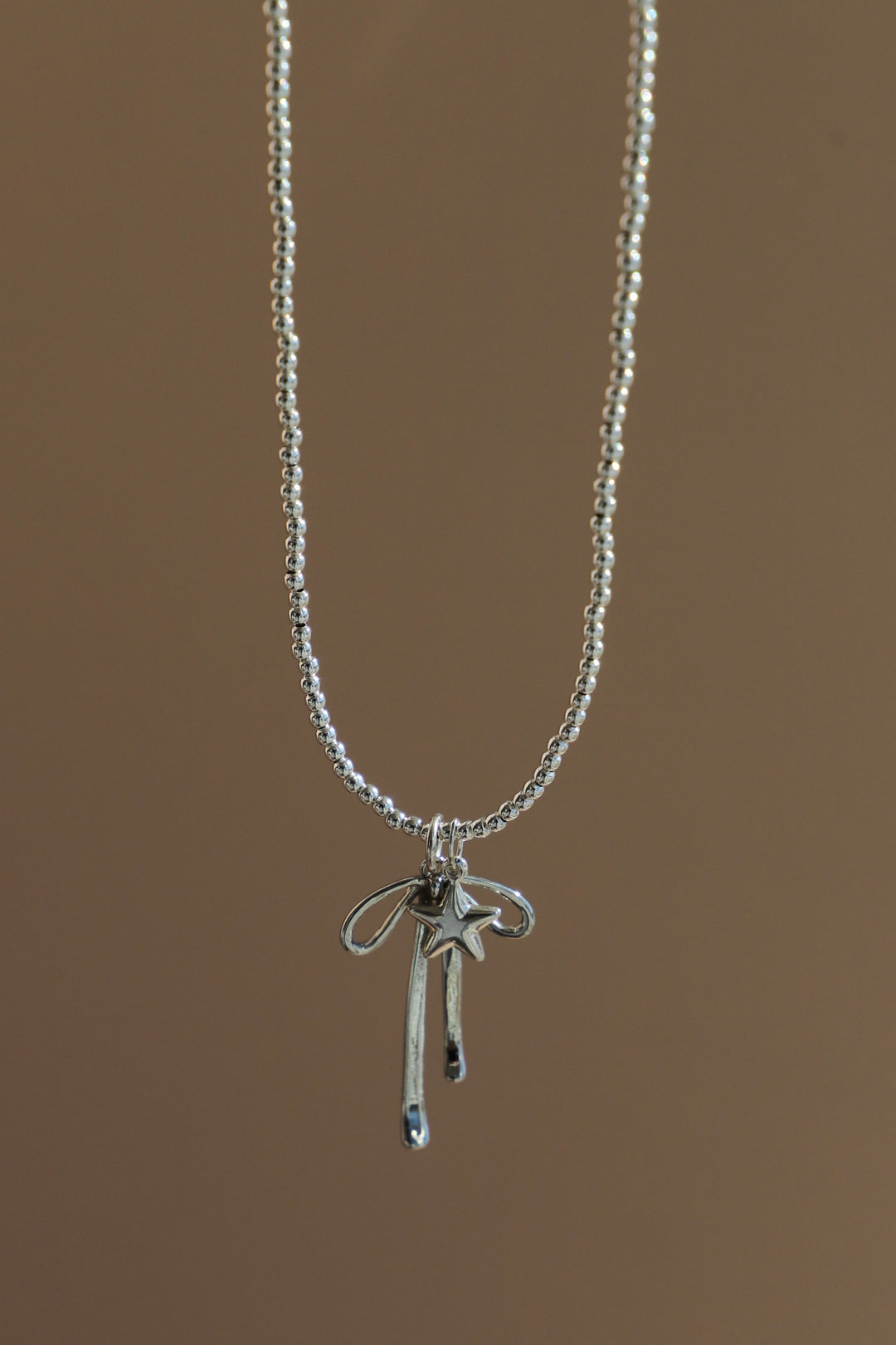 SILVER BEADED CHAIN