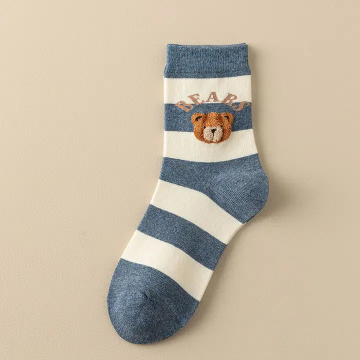 STRIPED BEAR SOCKS
