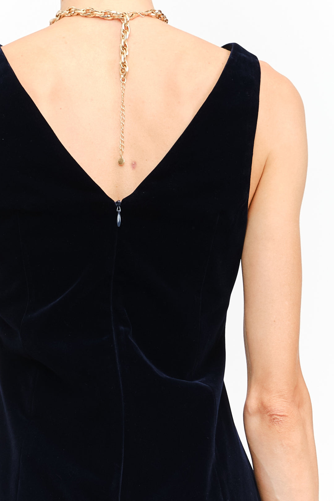 CARMINE VELVET MINI DRESS