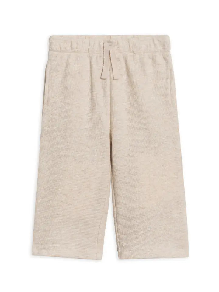 CLOVE WAFFLE KNIT WIDE PANTS