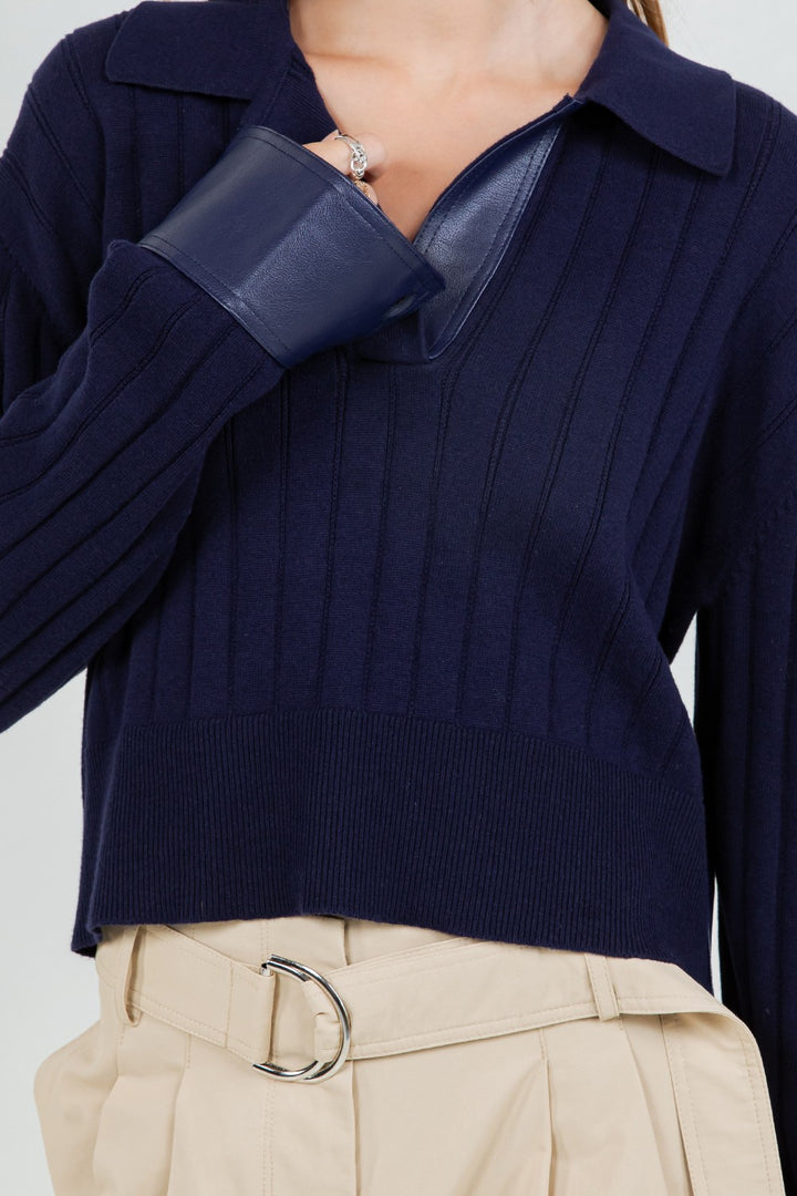 POLLY CONTRAST SWEATER