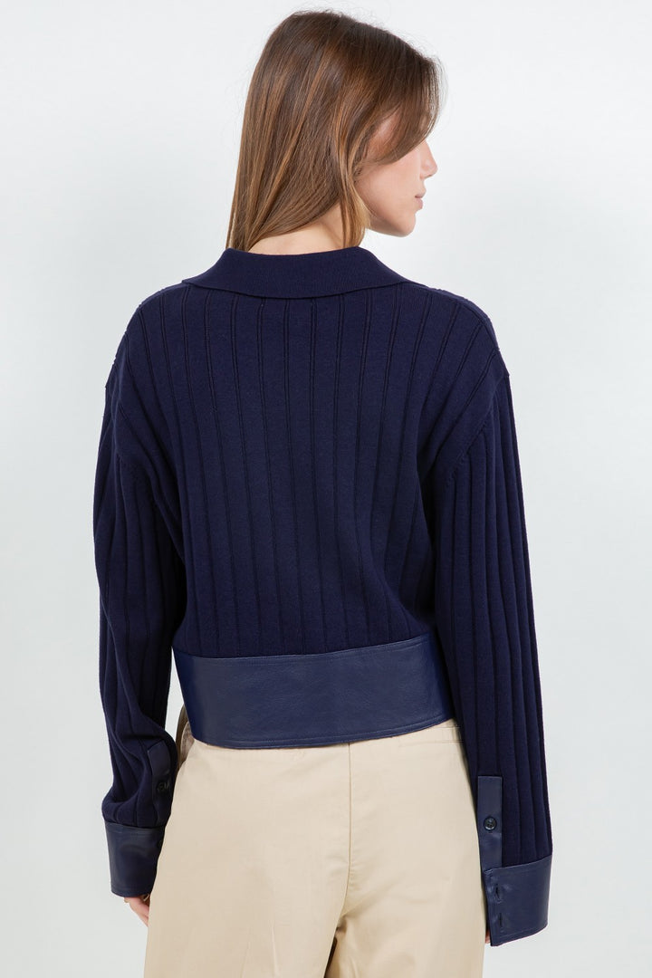 POLLY CONTRAST SWEATER