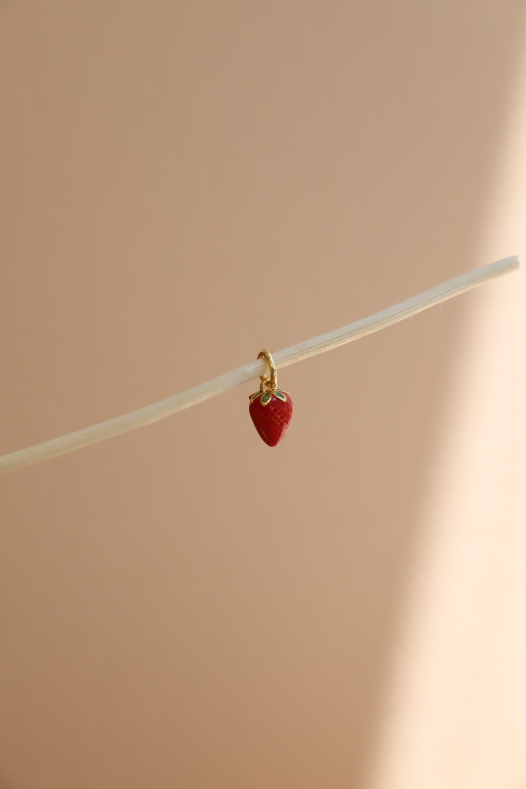 STRAWBERRY ENAMEL CHARM