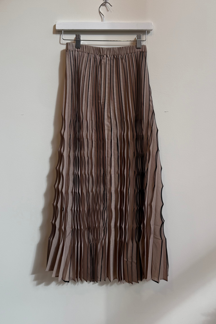 PLEATED MIDI SKIRT