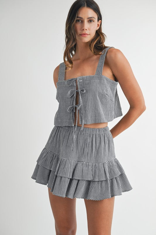 RUE GINGHAM SKIRT