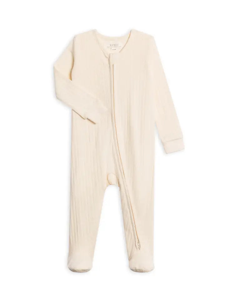 MAYA POINTELLE FOOTED SLEEPER