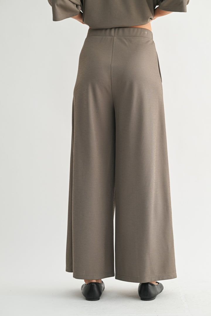 SABLE CROPPED WIDE PANTS
