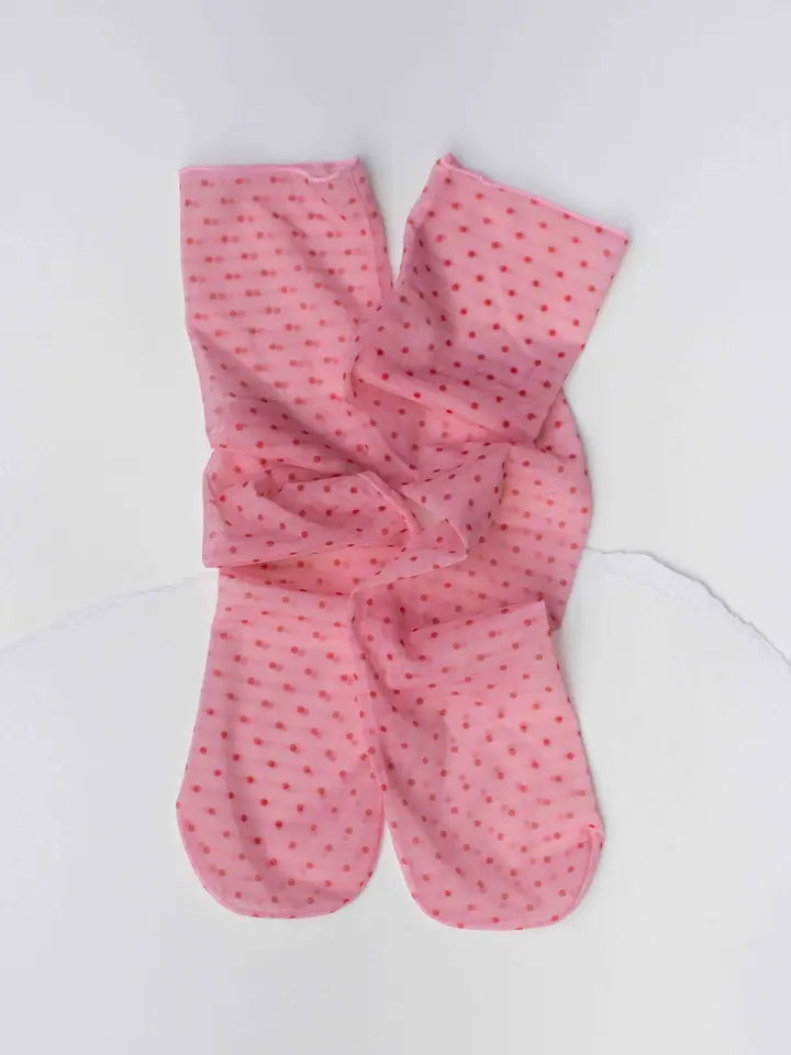 SHEER DOTTED SOCKS