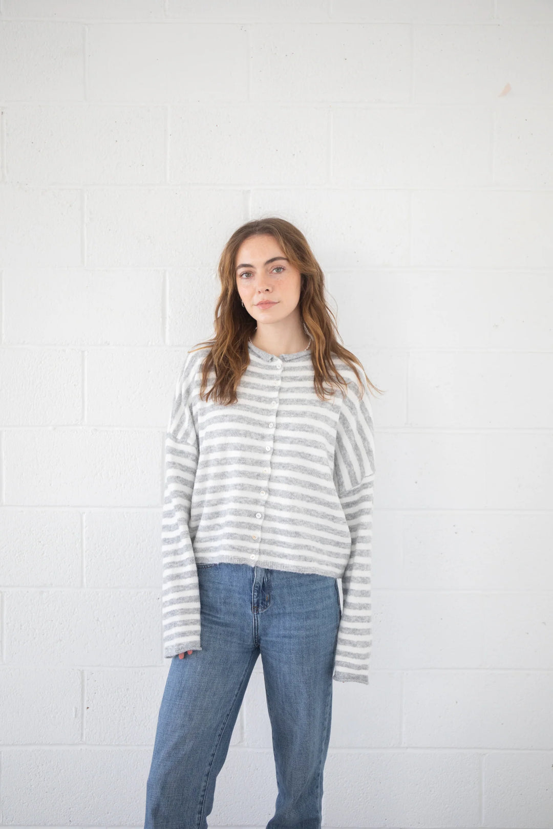 STRIPED PIPER CARDIGAN