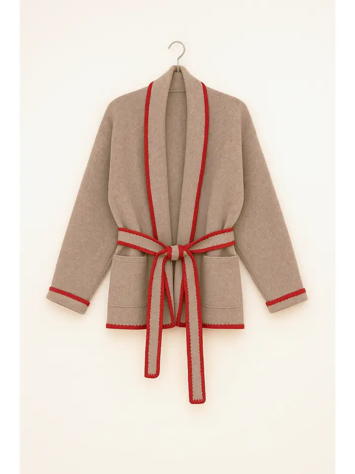WHIPSTITCH CARDIGAN SWEATER