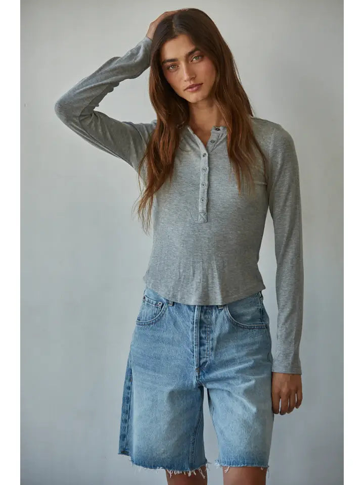 JESS RIBBED HENLEY