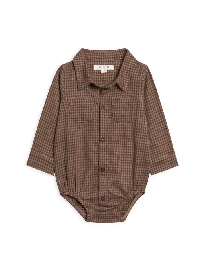 GIRI FLANNEL BODYSUIT