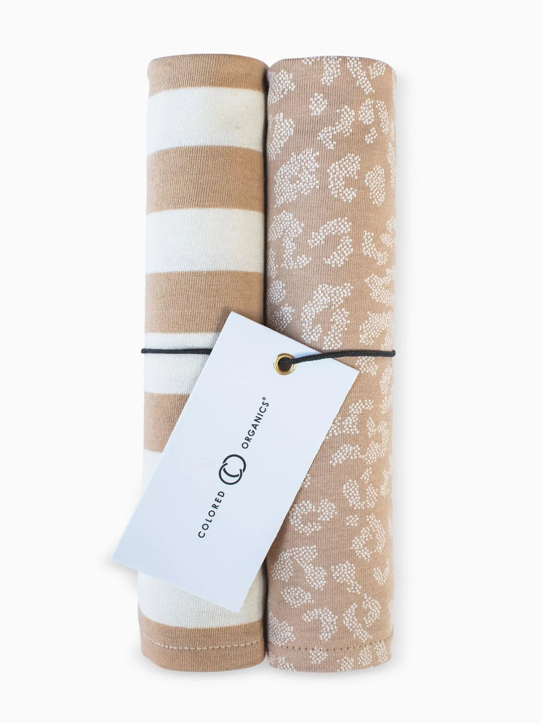 BURP CLOTH- ELY STRIPE/LEOPARD