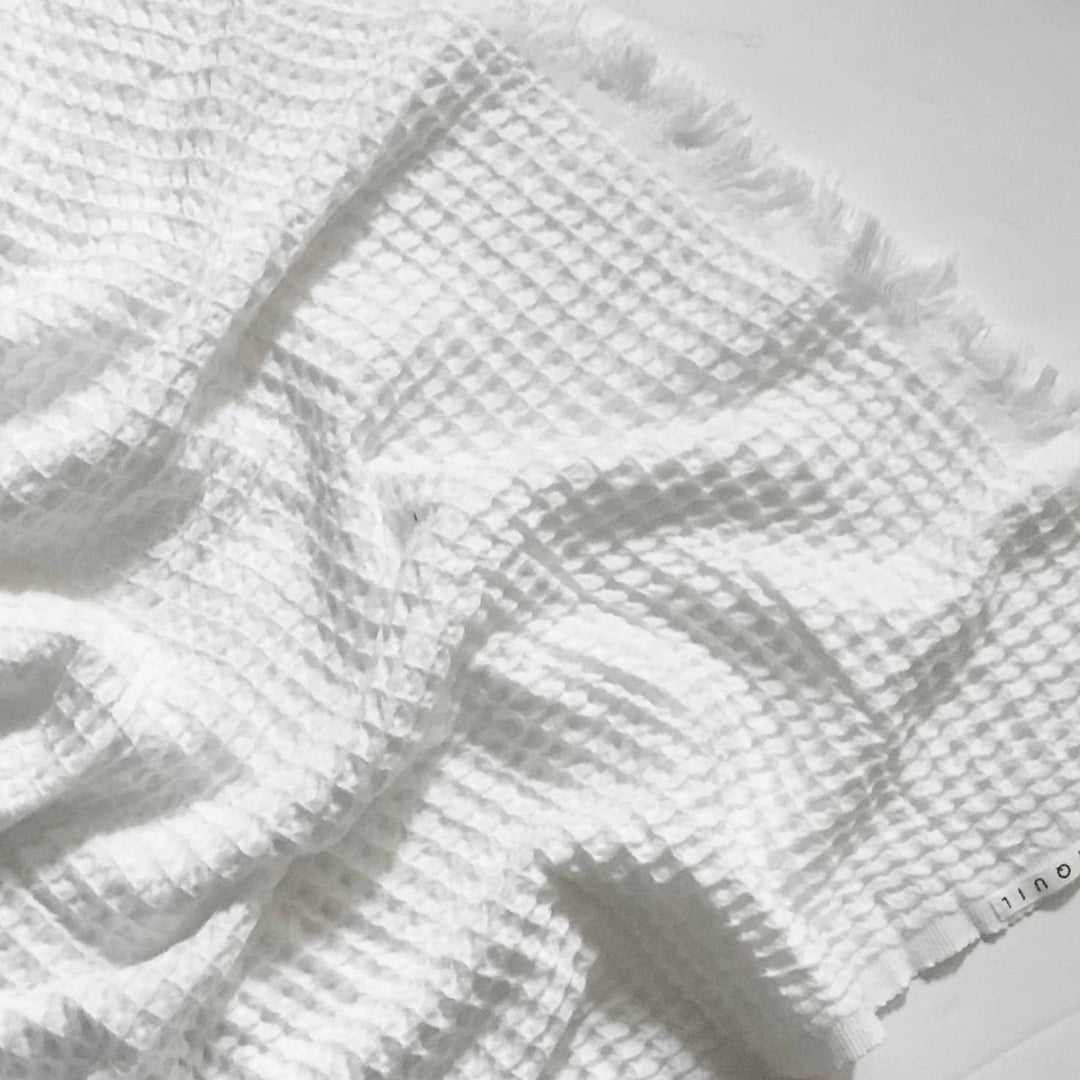 WAFFLE SOFT TOWEL-WHITE