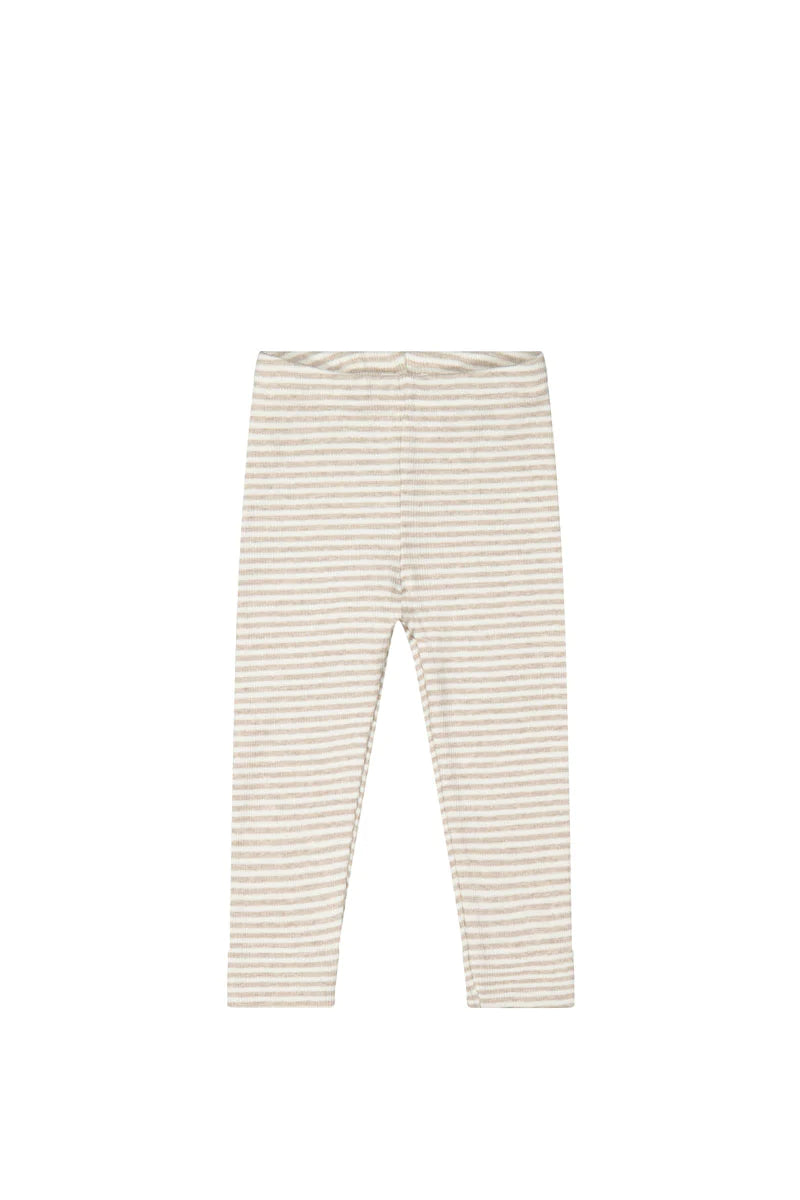 ORGANIC COTTON FINE RIB LEGGING