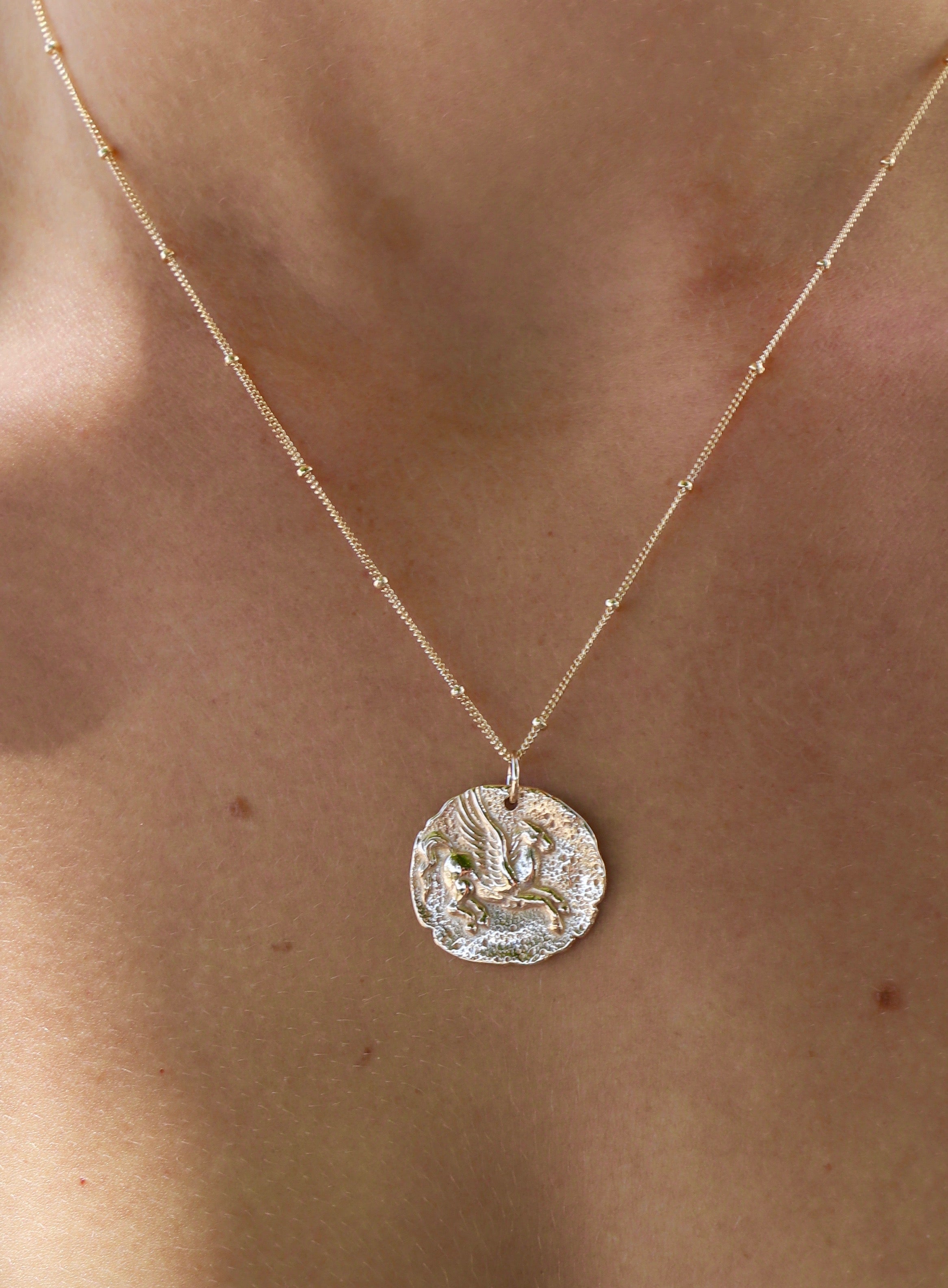 ANCIENT PEGASUS COIN NECKLACE – Katie Waltman Jewelry