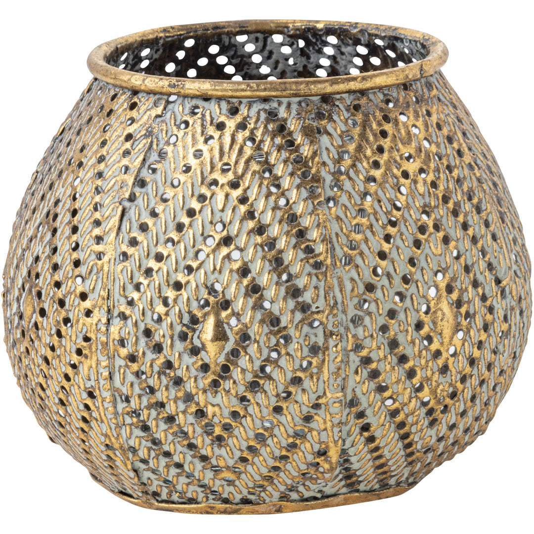 GOLD METAL URN
