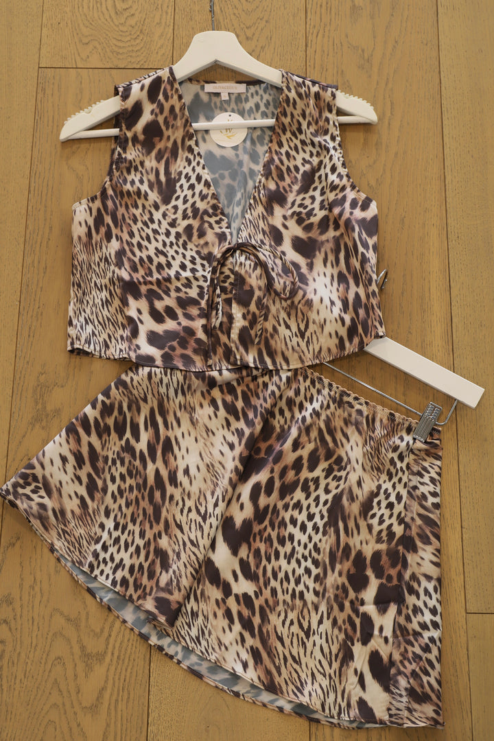 MAEVE LEOPARD SKIRT