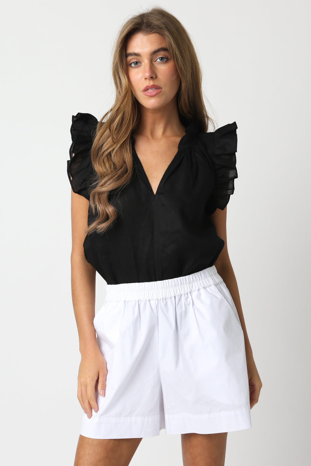 HEIDI LINEN TOP