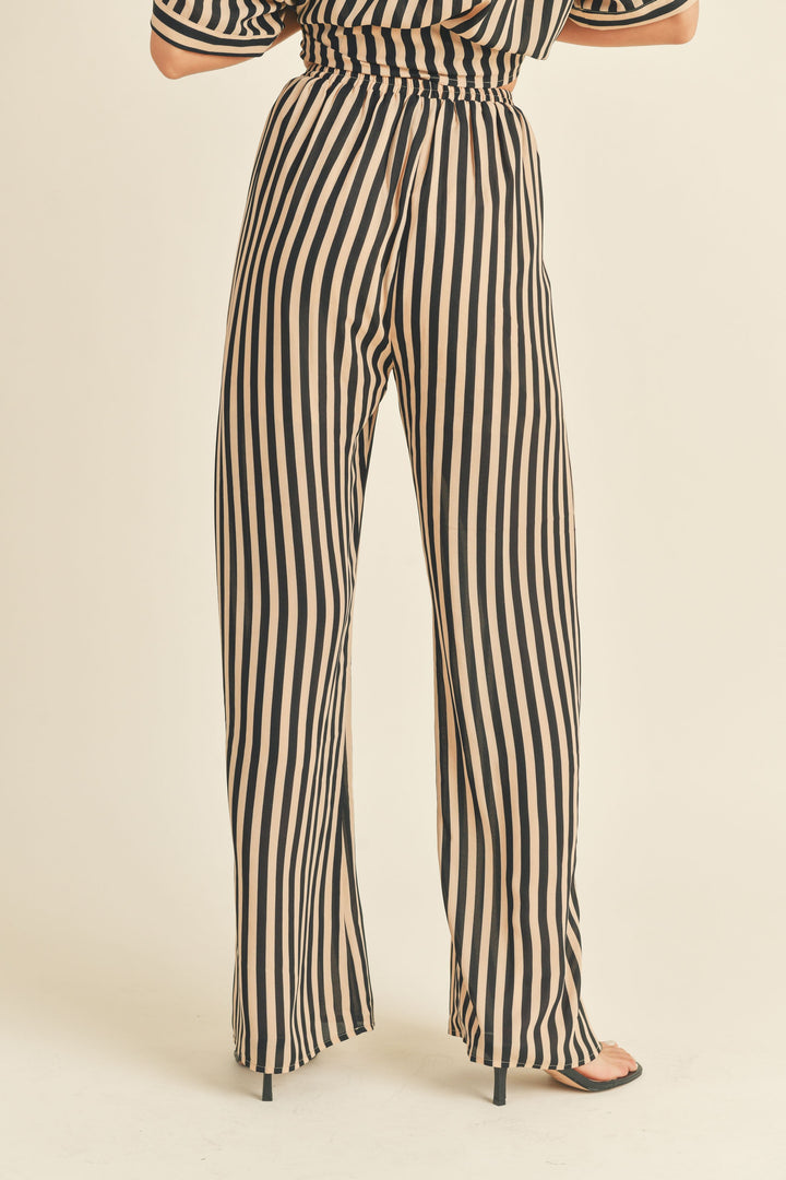 BIAS STRIPE PANTS