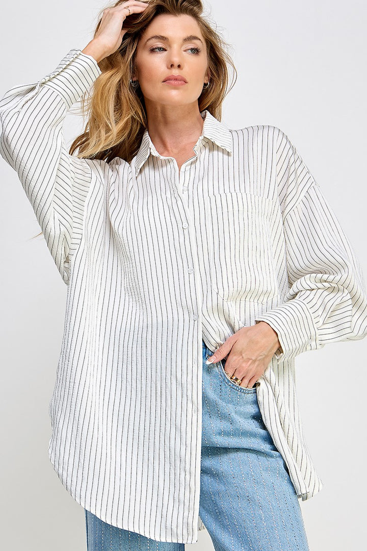 STRIPE BUTTON DOWN