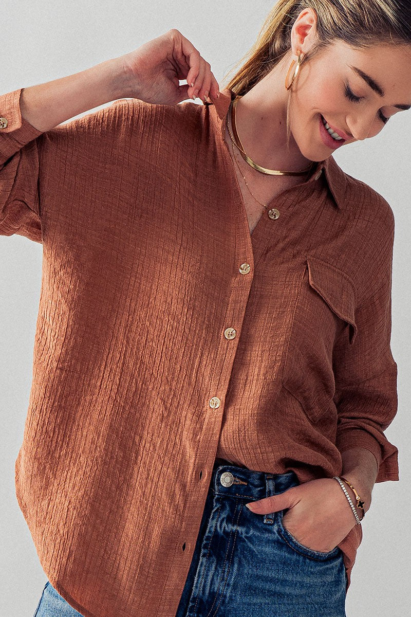 MAE BUTTON DOWN SHIRT