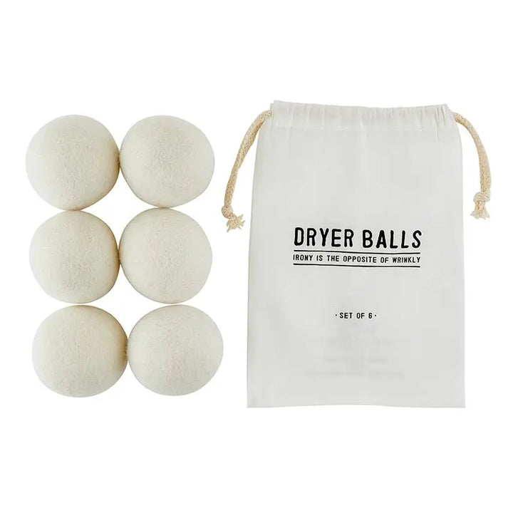 WOOL DRYER BALLS-SET OF 6