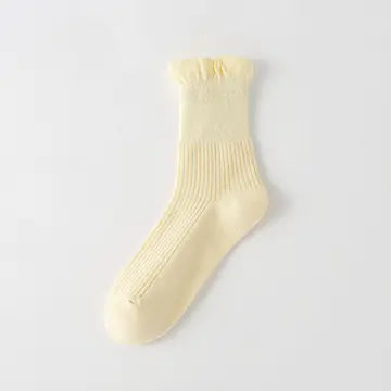 LACE RUFFLE TUBE SOCK