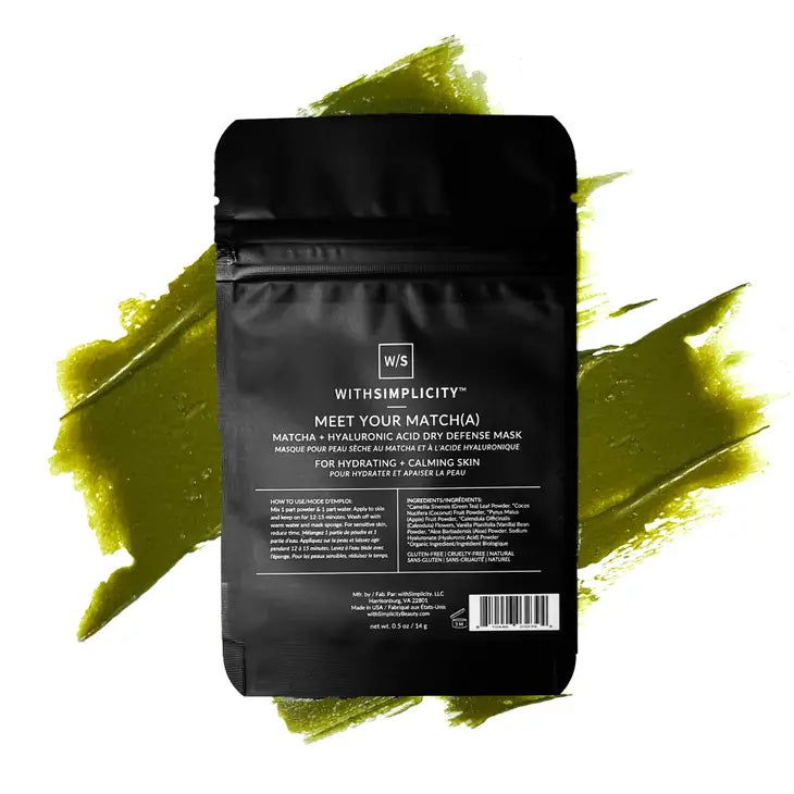 MEET YOUR MATCH(A) - MATCHA AND HYALURONIC DRY DEFENSE MASK
