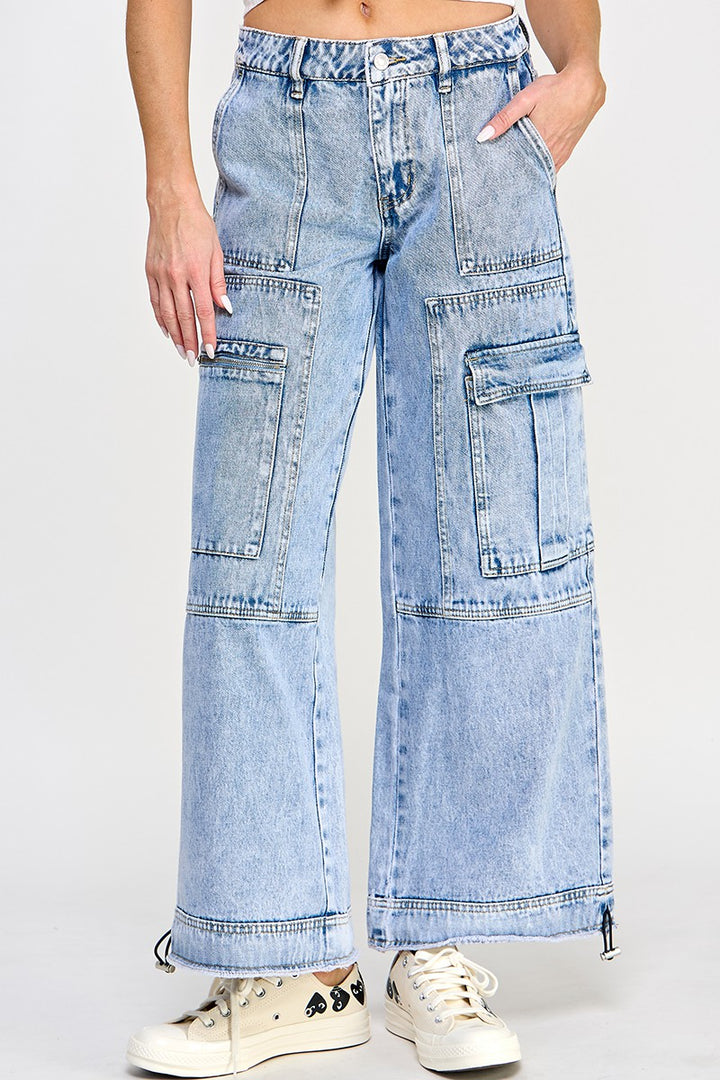 EXTREME WIDE LEG UTILITY JEANS