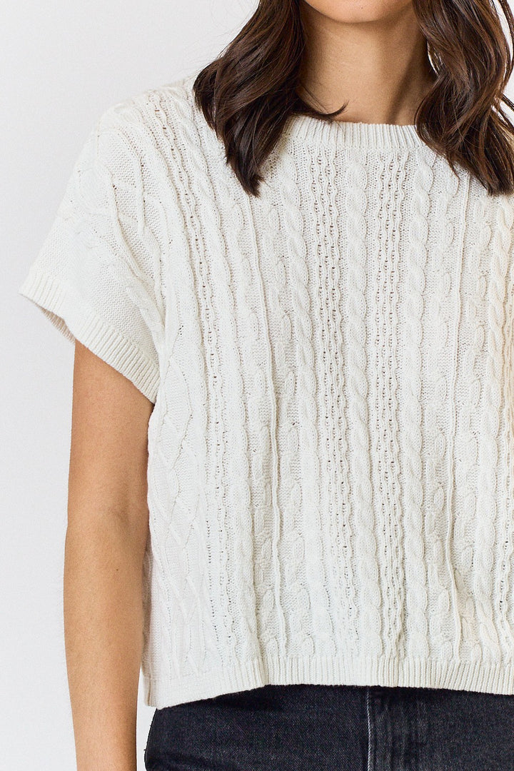 PIPER CABLE KNIT DOLMAN SWEATER