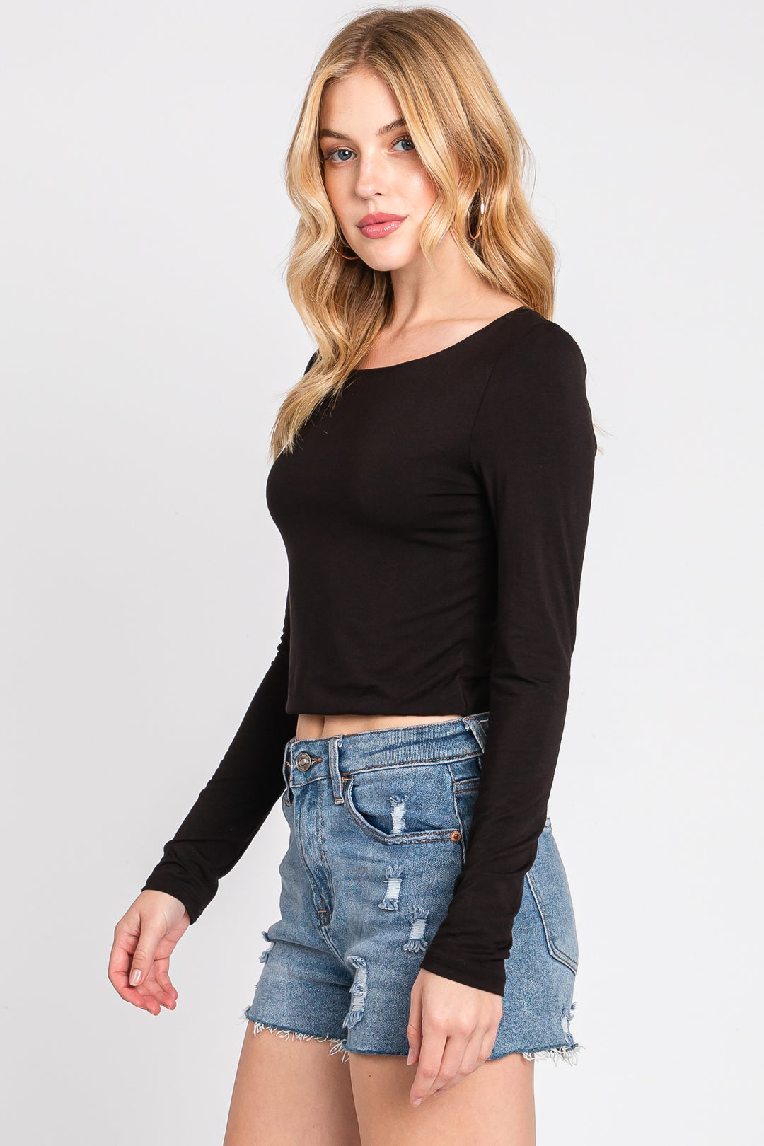 DOUBLE LAYER LONG SLEEVE TOP