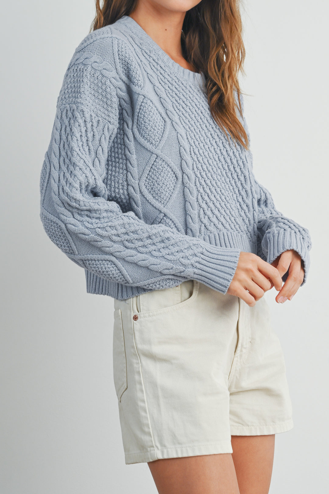 JANESSA CABLE KNIT SWEATER