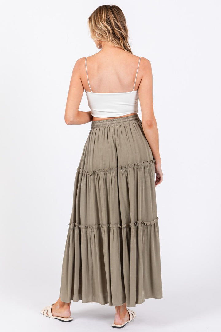 CARRIE TIERED MAXI SKIRT