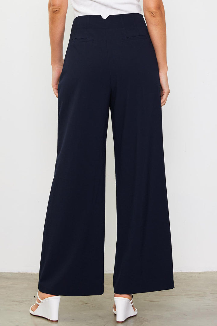 DOUBLE PLEATED WIDE PANTS