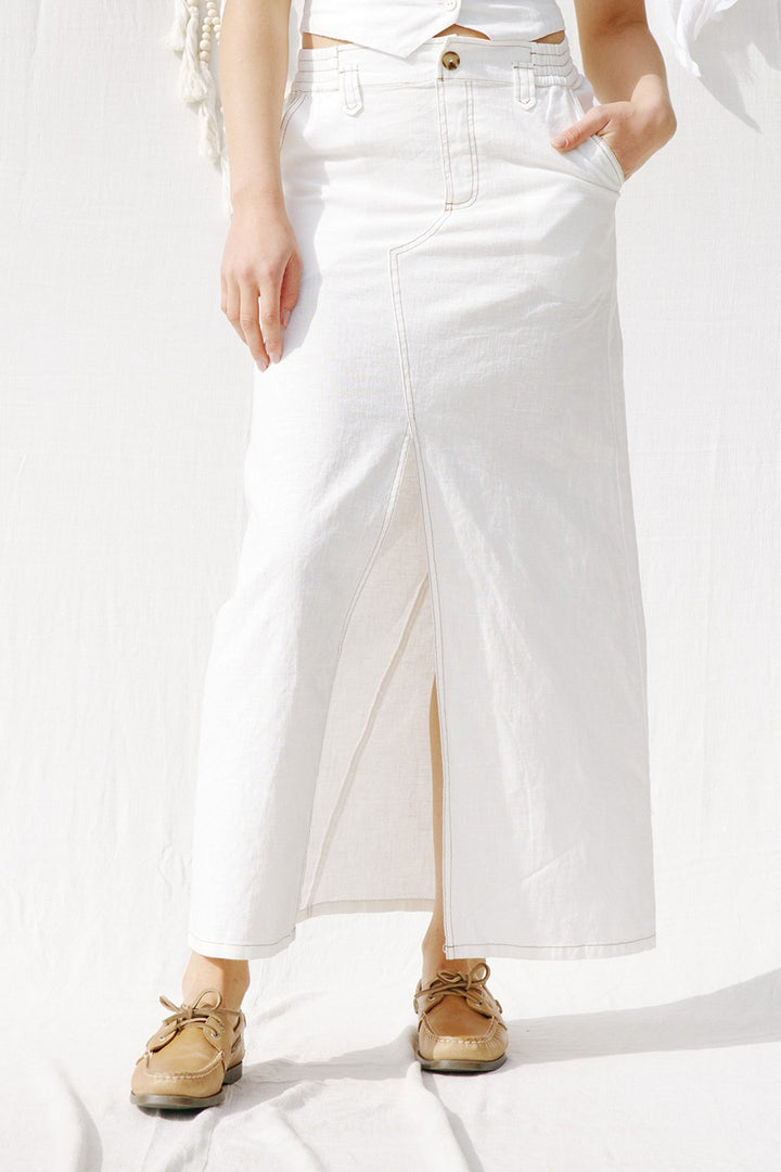 LINEN MAXI SKIRT