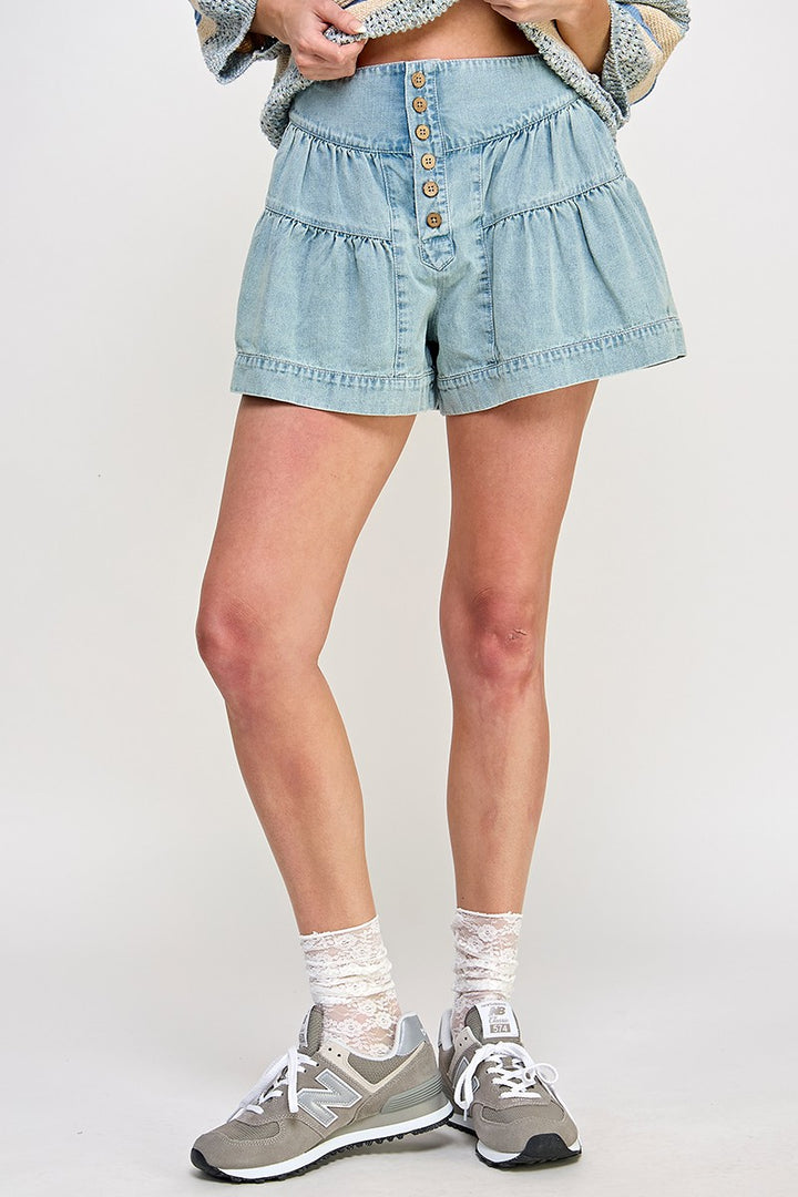 FLEUR DENIM SHORTS