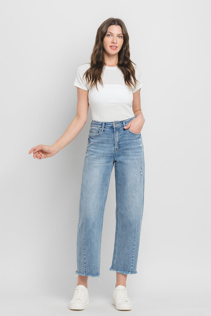 SUPER HIGH RISE BARREL JEANS