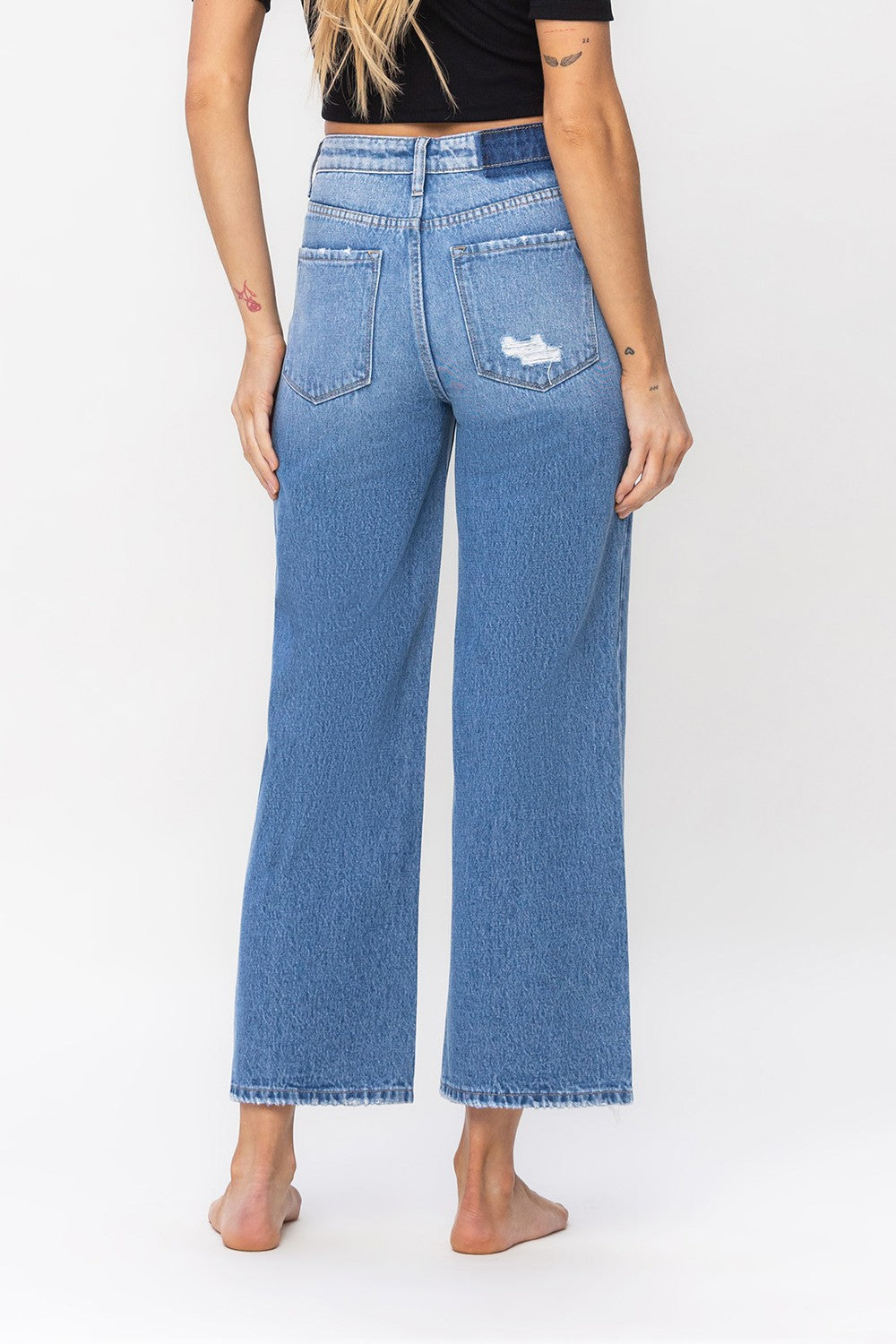 SUPER HIGH RISE WIDE LEG JEANS