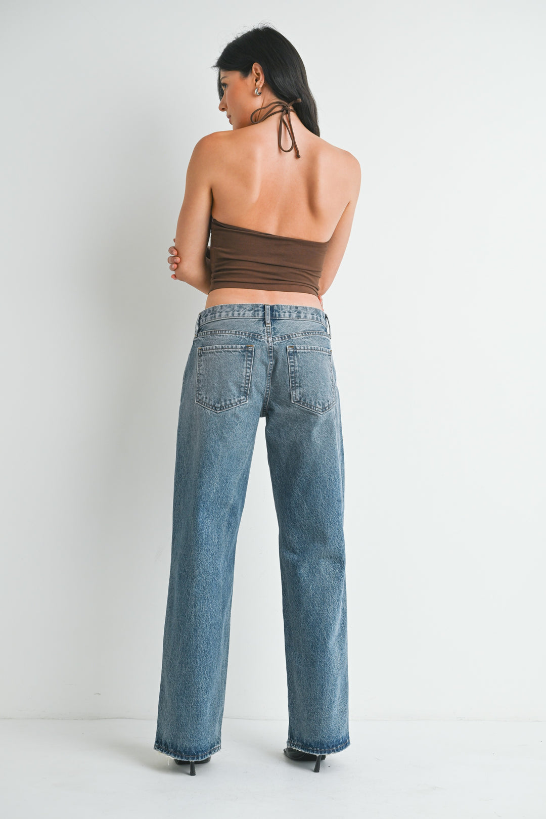 LOW RISE BAGGY JEAN- MEDIUM WASH